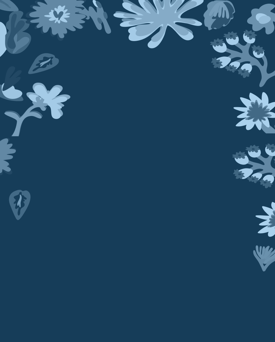 Decorazione floreale per la sezione hero mobile